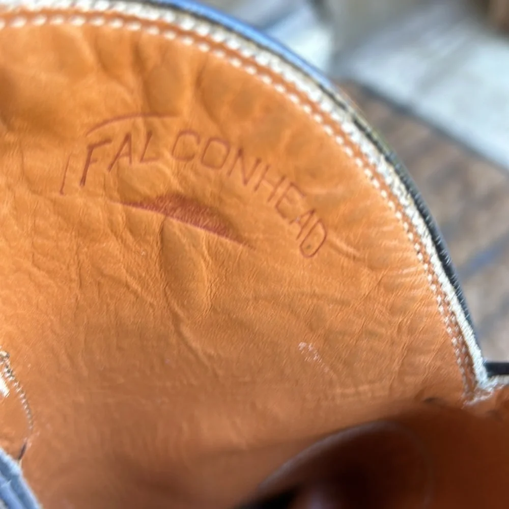 Vintage Falconhead Deer Skin Cowboy Boots See Photos and Measurements for Sizing